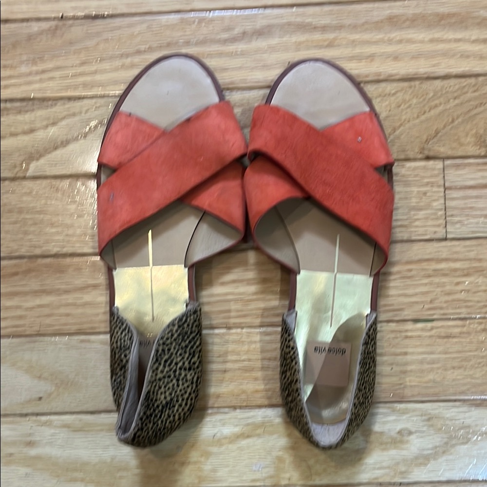 🌹3 for $10 Dolce Vita Orange and Leopard Sandals